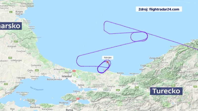 Stroj letící z Dubaje do Prahy přistál v Ankaře
