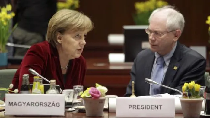 Angela Merkelová a Herman van Rompuy