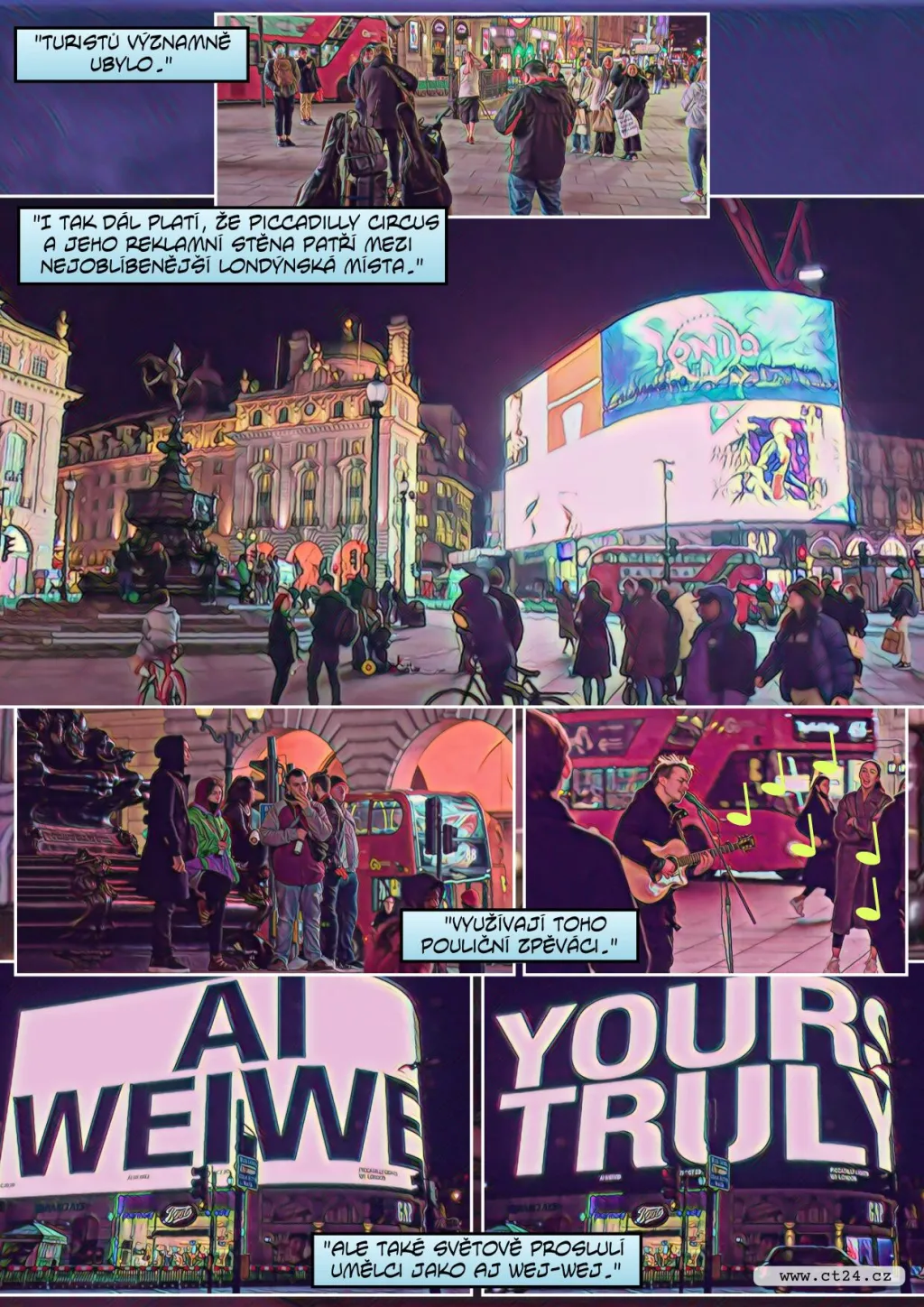 Slavný Piccadily Circus funguje i v době koronavirové pandemie