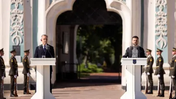 Kanadský premiér Mark Carney a ukrajinský prezident Volodymyr Zelenskyj v Kyjevě