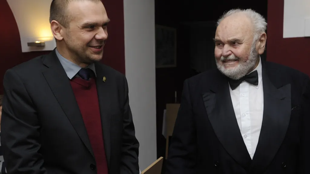 Primátor Martin Baxa a vnuk skladatele Antonín Dvořák