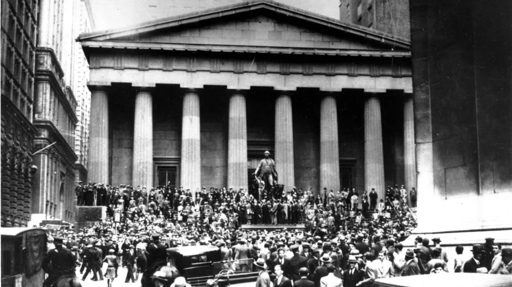 Panika na americké burze na Wall Street