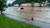 Povodňová situace 3. června odpoledne v Děčíně