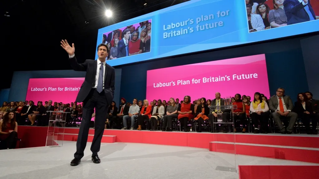 Ed Miliband na výroční konferenci labouristů