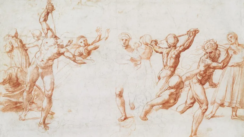 Raffael / Vyvraždění neviňátek, přibližně 1505-10