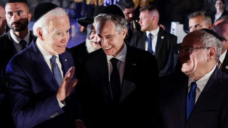 Biden v památníku Jad Vašem