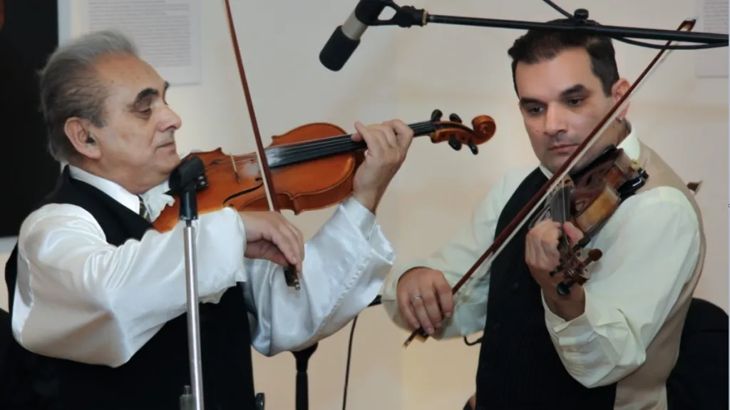 Eugen Horváth se synem Milanem v roce 2009