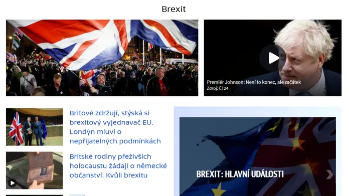 Brexitový speciál na webu ČT24