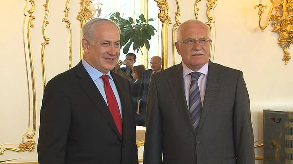 Benjamin Netanjahu a Václav Klaus