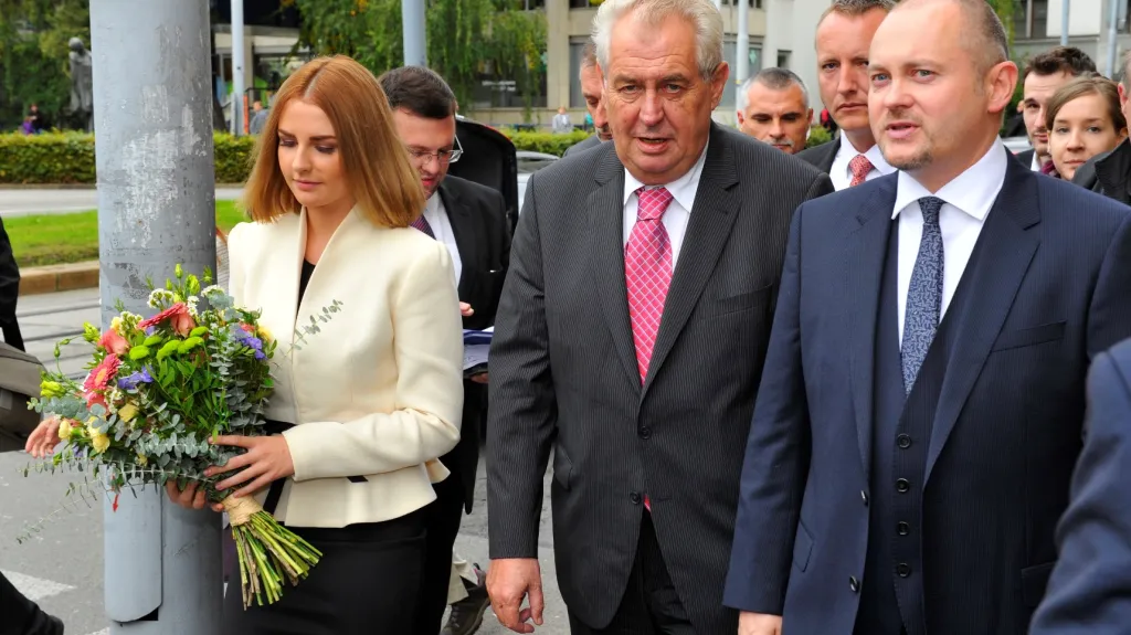 Miloš Zeman zahájil v Brně spolu s dcerou Kateřinou návštěvu Jihomoravského kraje