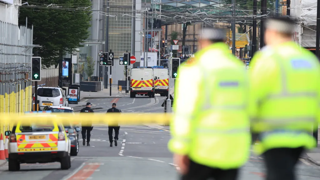 Policie u manchesterské arény