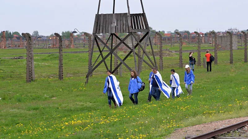 Pochod živých v Osvětimi
