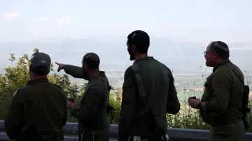 Izraelští vojáci v blízkosti hranice s Libanonem, snímek ze 16. dubna 2026