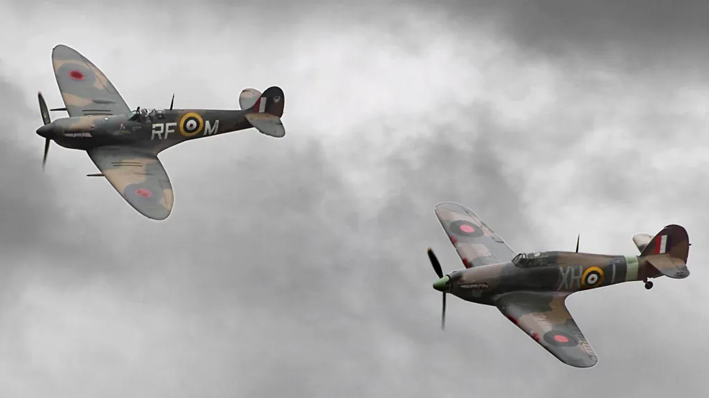 Spitfire a Hurricane
