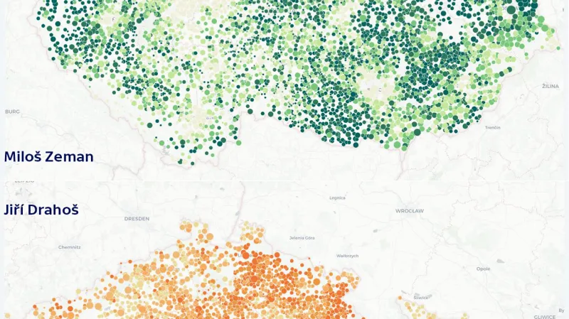 Zisk kandidátů v obcích