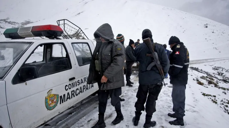 Pátrání po vrtulníku v Peru