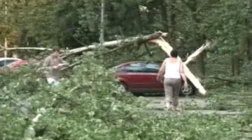 Následky bouře v Polsku