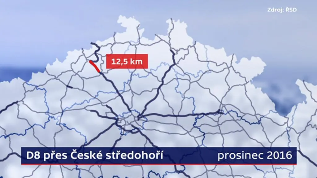 Dostavba D8 přes České středohoří