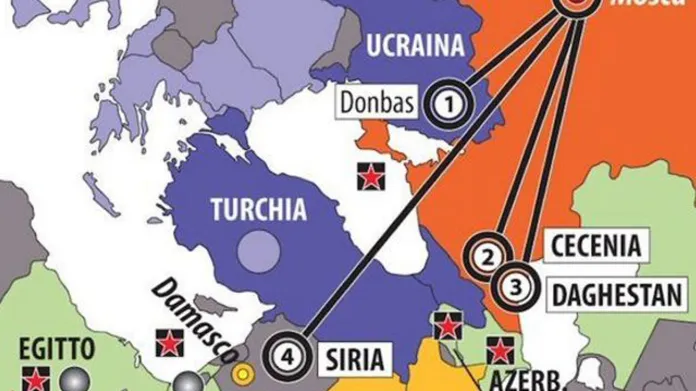 Krym jako součást Ruska v italském časopise Limes