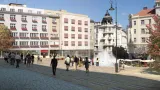 Návrh rekonstrukce Dominikánského náměstí architekta P. Hrůši