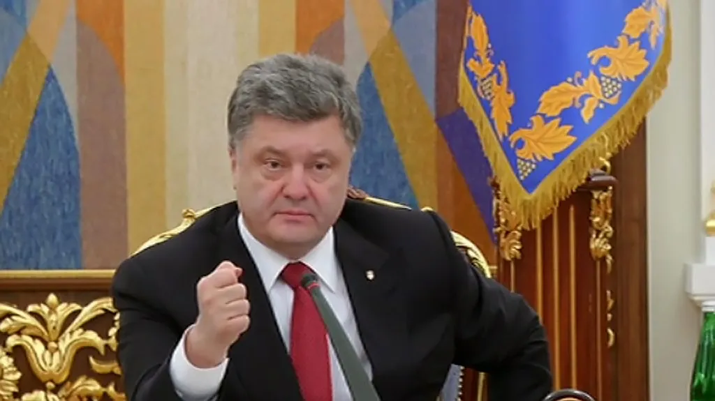 Petro Porošenko v televizním vystoupení po pádu Debalceve