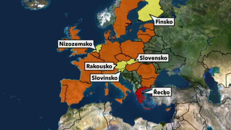 Země, které žádají záruky za řeckou půjčku