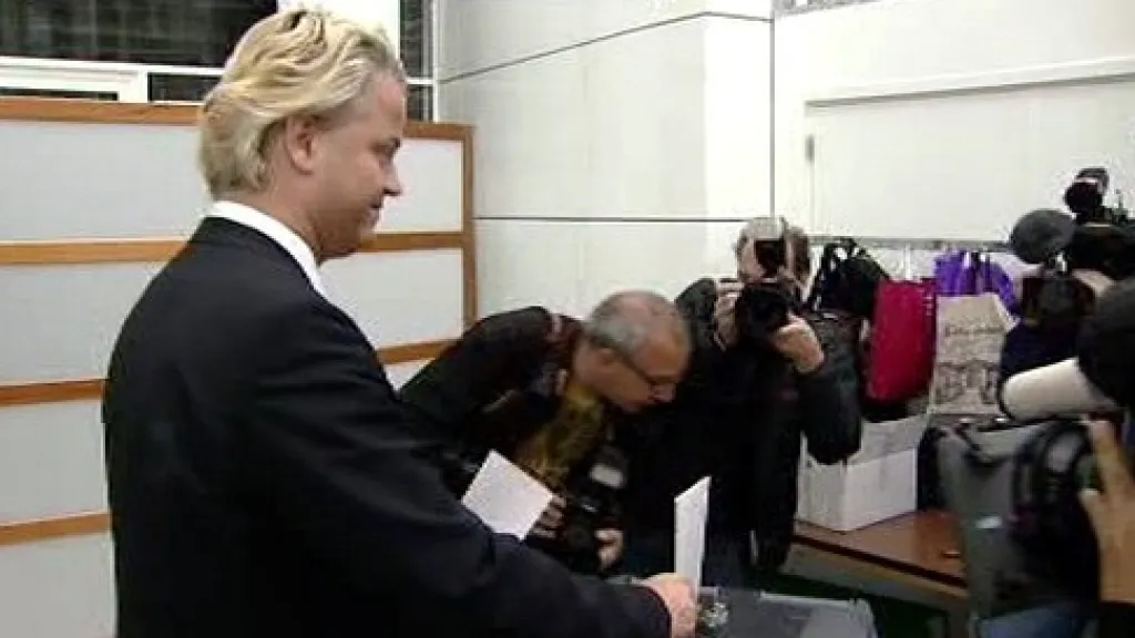 Geert Wilders u evropských voleb