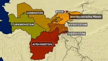 Americká vojenská základna Manas v Kyrgyzstánu