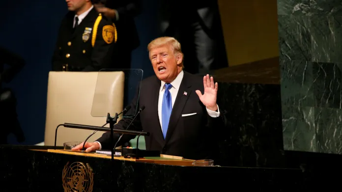 Donald Trump hovoří na půdě OSN