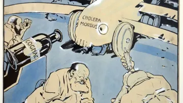 Cholera mordus, kresba do Humoristických listů, 1912