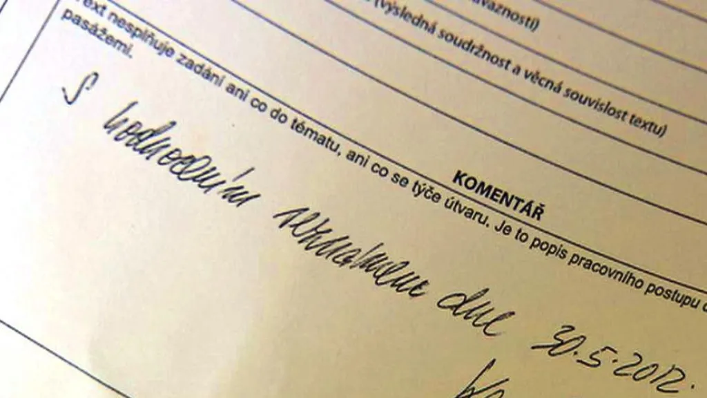 Hodnocení maturitní práce