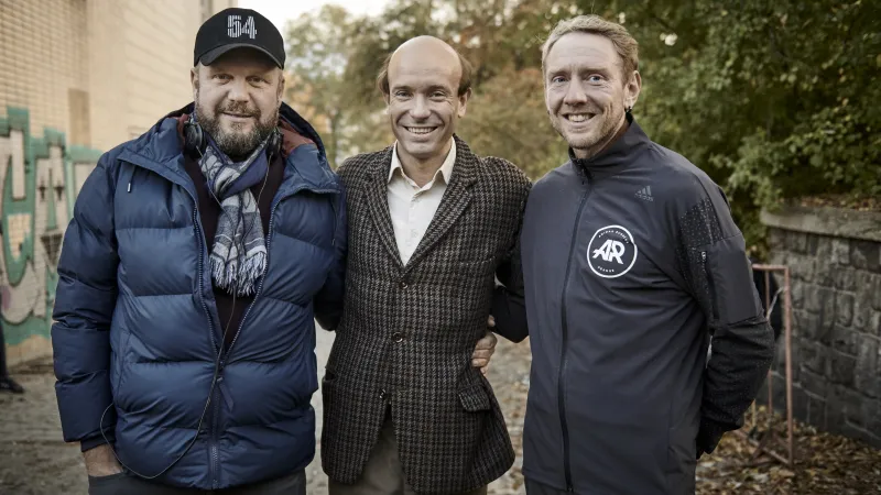 David Ondříček, Václav Neužil a trenér Jan Pernica