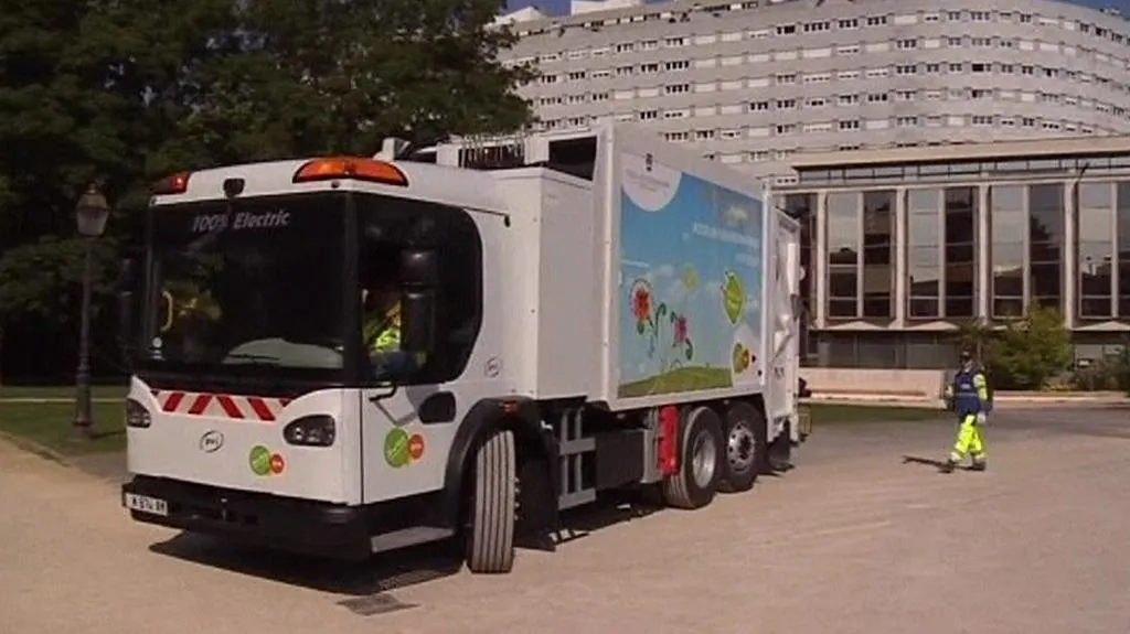 Elektrický popelářský vůz