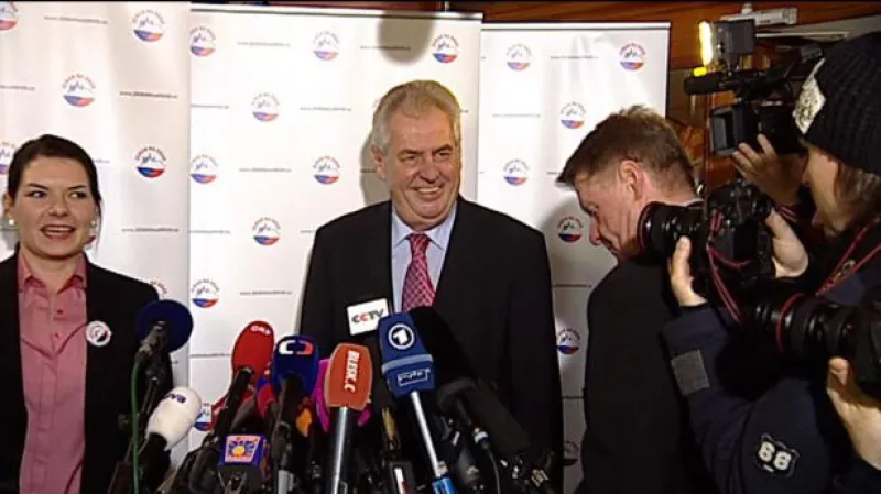 Volba prezidenta 2013: Brífink Miloše Zemana