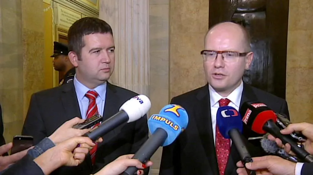 Jan Hamáček a Bohuslav Sobotka