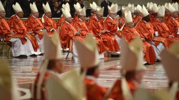 Kardinálové na mši