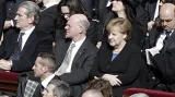 Angela Merkelová na inauguraci Františka