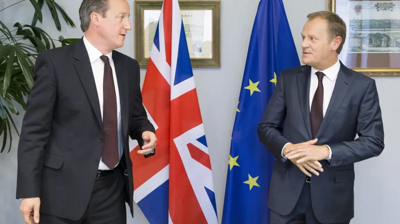 David Cameron a Donald Tusk