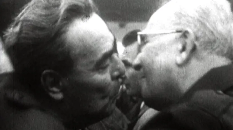 Leonid Iljič Brežněv a Gustáv Husák