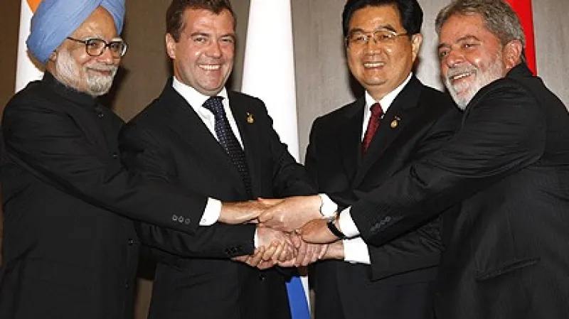 Manmohan Singh, Dmitrij Medvěděv, Chu Ťchin-tao, Luiz Inácio Lula da Silva