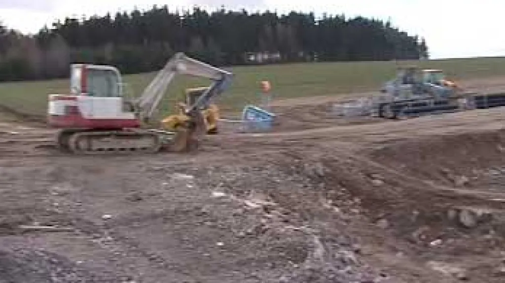 Výstavba silnice z Jihlavy do Třebíče