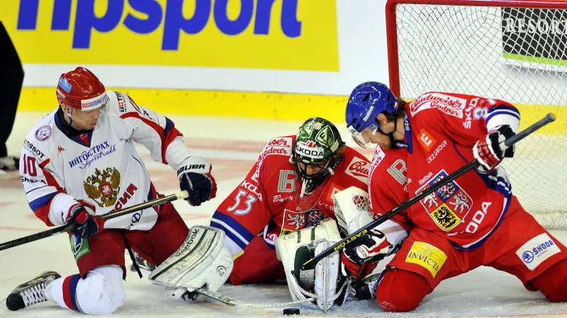 Souboj před českou brankou