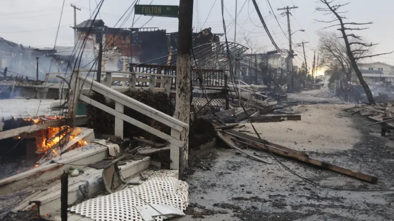 Zkáza po řádění Sandy