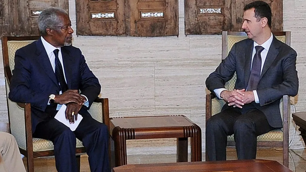 Kofi Annan a Bašár Asad