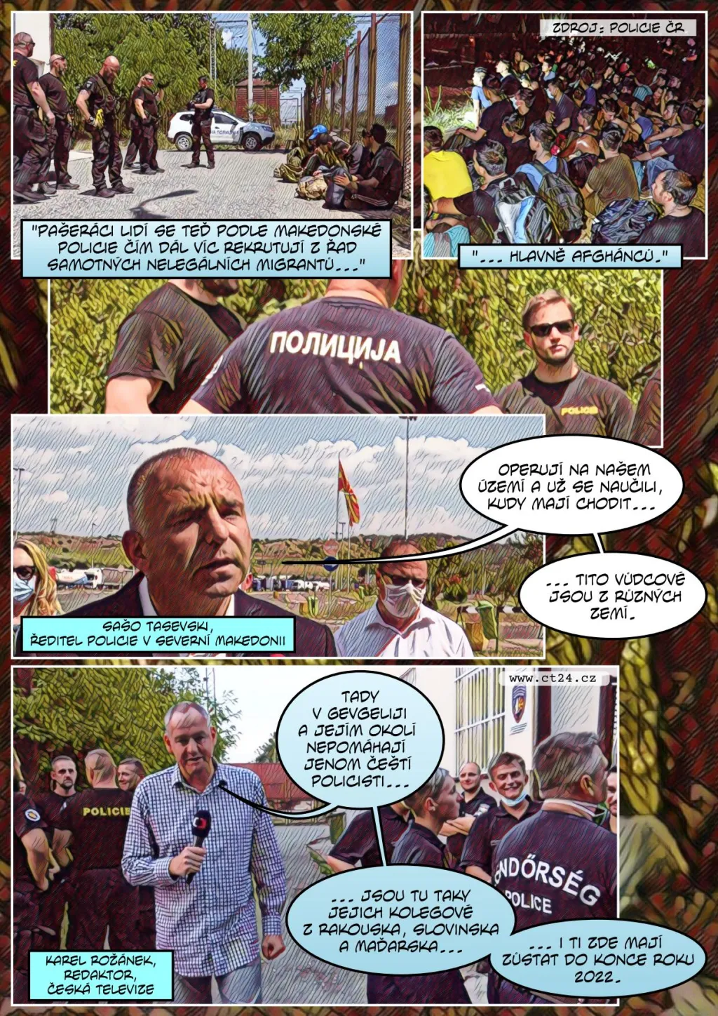 Čeští policisté v Severní Makedonii
