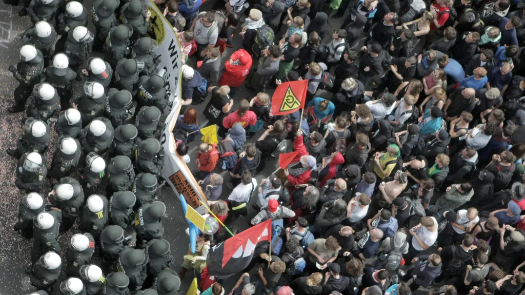Protesty ve Frankfurtu