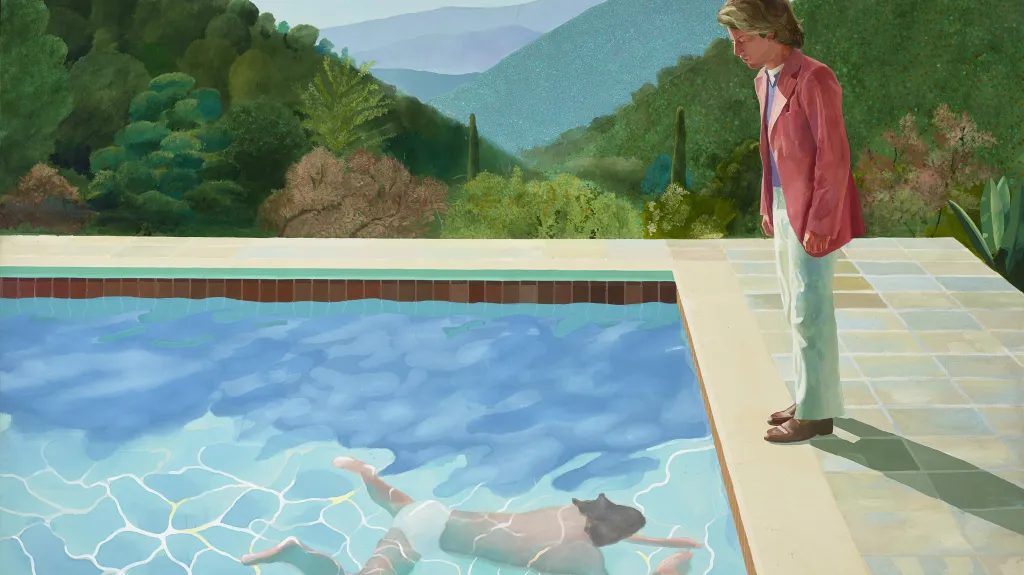 David Hockney / Portét umělce (bazén s dvěma postavami), 1971