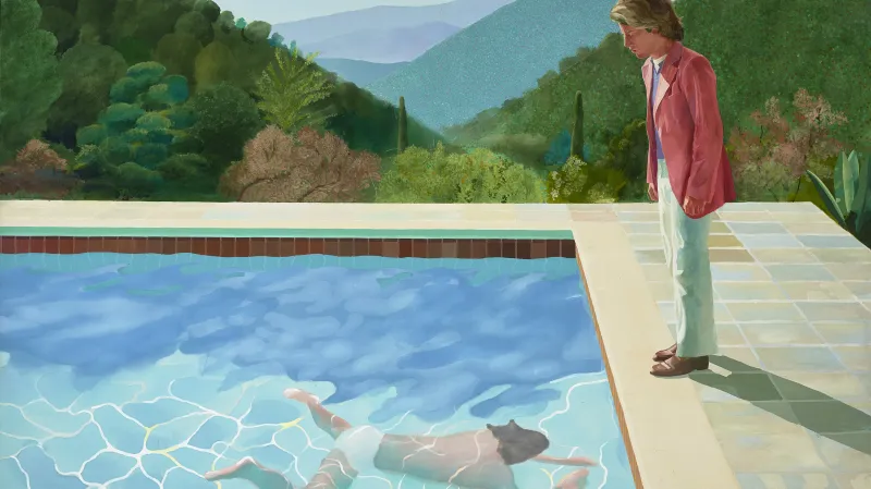 David Hockney / Portét umělce (bazén s dvěma postavami), 1971