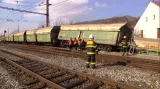 V pražském Radotíně vykolejil nákladní vlak