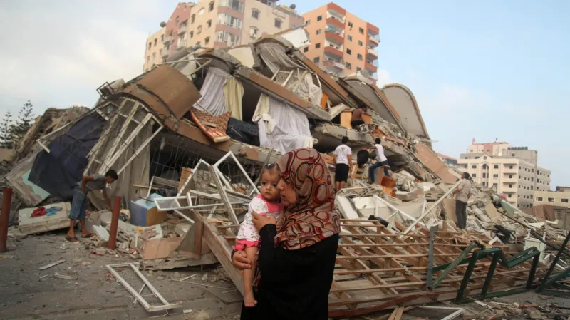 Gaza těžce poškozená boji